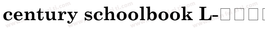 century schoolbook L字体转换